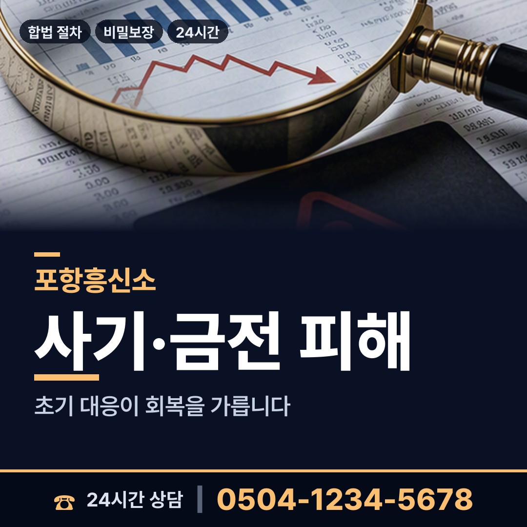 포항 환여동 로맨스스캠 상담 안내